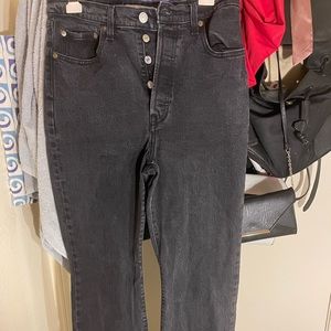 Black rib cage boot cut Levi’s